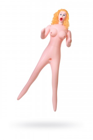 Кукла надувная celine с реалистичной головой блондинка с кибер вставка вагина и анус 3 отверстия