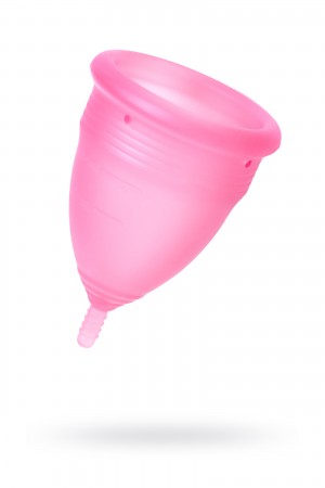 Менструальная чаша штучки-дрючки розовая  l