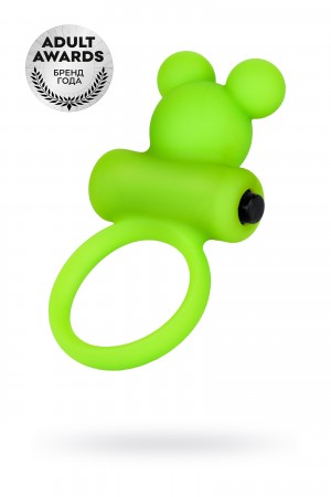 Виброкольцо на пенис a-toys зеленое 3,1 см
