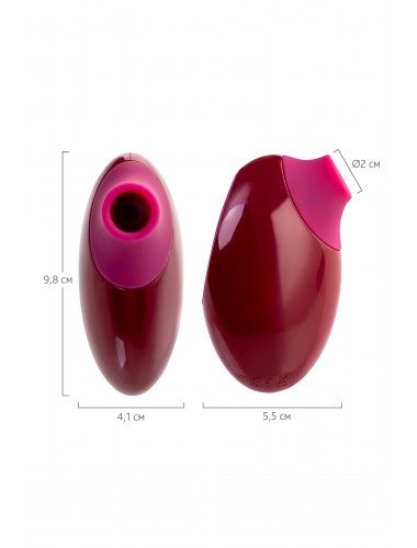 Вакуумный стимулятор клитора toyfa myrty бордовый 9,8 см