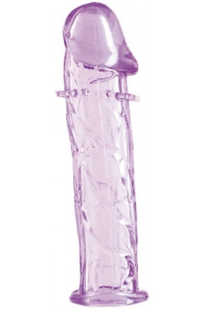 Насадка с шипами гелевая фиолетовая 12 см