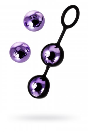 Набор вагинальных шариков toyfa фиолетовый 14,6 см