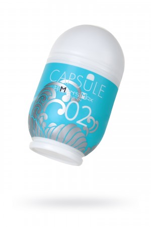 Мастурбатор нереалистичный capsule 02 sazanami голубой 8  см