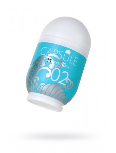 Мастурбатор нереалистичный capsule 02 sazanami голубой 8  см