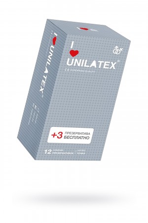 Презервативы unilatex dotted с точками №15 шт