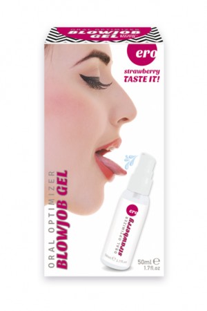Съедобный гель gel optimizer для орального секса с охлаждающим эффектом со вкусом клубники 50 мл
