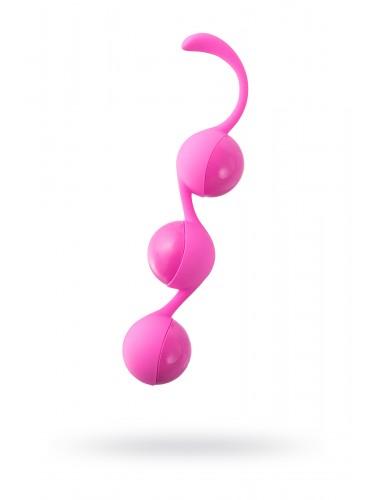 Вагинальные шарики seven creations силиконовые розовые 3,5 см