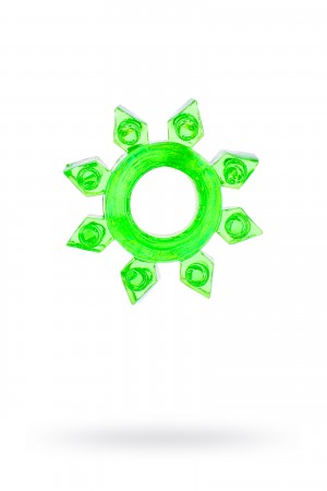 Кольцо гелевое с шишечками зеленое