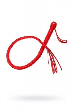 Плеть кожанная змея красная 90 см