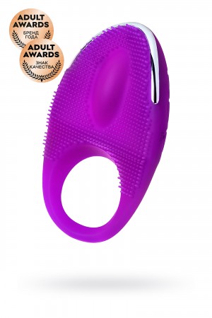 Виброкольцо с ресничками перезаряжаемое jos rico фиолетовое 9 см