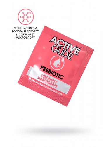 Увлажняющий интимный гель active glide prebiotic 3 г
