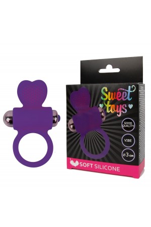 Виброкольцо sweet toys фиолетовое d 3 см
